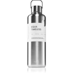 Equa Timeless stainless steel water bottle colour Steel 1000 ml