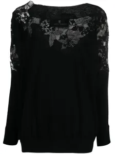 ERMANNO SCERVINO - Oversized Embroidered Wool Sweater