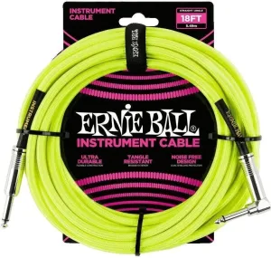 Ernie Ball P06085-EB Yellow 5,5 m Straight - Angled