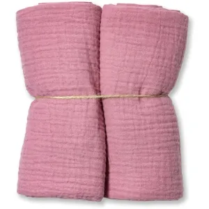 T-TOMI Muslin Diapers Pink cloth nappies 65 x 65 cm 2 pc