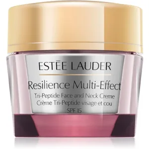 Estée Lauder Resilience Multi-Effect Tri-Peptide Face and Neck Creme SPF 15 intensive nourishing cream for dry skin SPF 15 50 ml