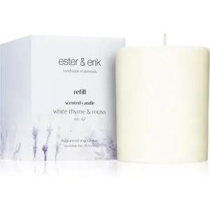 ester & erik scented candle white thyme & moss (no. 42) scented candle refill 350 g
