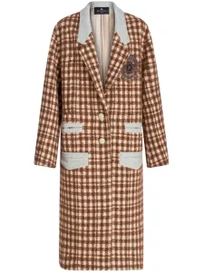 ETRO - Checked Wool Blend Coat #1674971