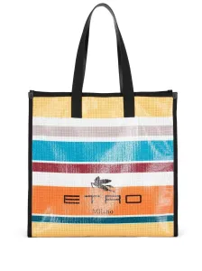 ETRO - Nylon Striped Tote Bag #1633140