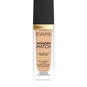 Eveline Cosmetics Wonder Match long-lasting liquid foundation with hyaluronic acid shade 20 Medium Beige 30 ml