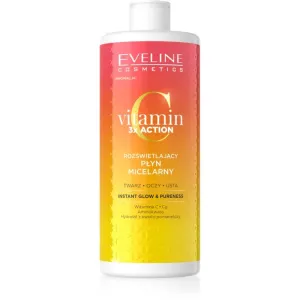 Eveline Cosmetics Vitamin C 3x Action micellar water for radiance and hydration 500 ml