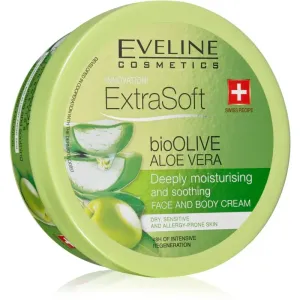 Eveline Cosmetics Extra Soft moisturising and soothing cream for sensitive skin Bio Olive & Aloe Vera 175 ml