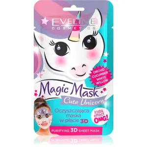 Eveline Cosmetics Magic Mask Cute Unicorn 3D deep cleansing sheet mask #283418