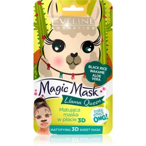 Eveline Cosmetics Magic Mask Lama Queen normalising mattifying mask 3D 1 pc