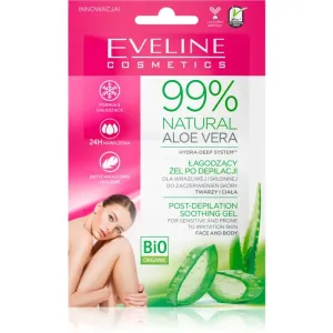 Eveline Cosmetics 99% Natural Aloe Vera soothing gel after depilation 2x5 ml