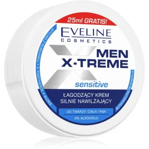 Eveline Cosmetics Men X-Treme Sensitive Moisturizing And Soothing Cream for Face, Hands and Body 100 ml