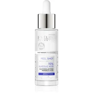 Eveline Cosmetics Serum Shot 15% Glycolic Acid smoothing facial exfoliator to even out skin tone 30 ml