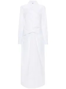 FABIANA FILIPPI - Crossed Detail Cotton Shirt Dress #1789782