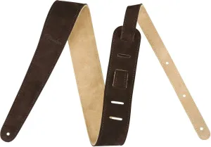 Fender Reversible 2'' Suede Leather guitar strap Brown