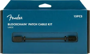 Fender Blockchain Patch Cable Kit LRG Black Angled - Angled