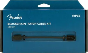 Fender Blockchain Patch Cable Kit MD Black Angled - Angled