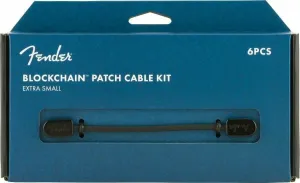 Fender Blockchain Patch Cable Kit XS Black Angled - Angled