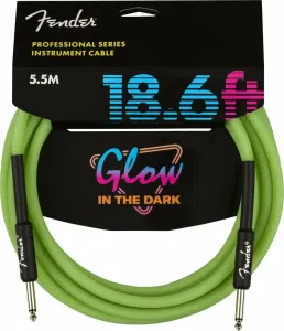 Fender Professional Glow in the Dark Green 5,5 m Straight - Straight