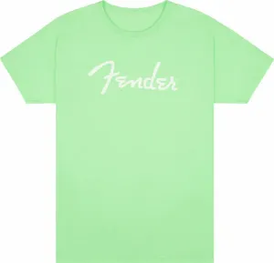 Fender T-Shirt Spaghetti Logo Surf Green L