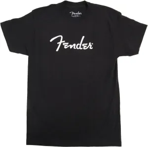 Fender T-Shirt Spaghetti Logo Black M #993053