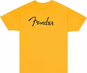 Fender T-Shirt Spaghetti Logo Butterscotch M