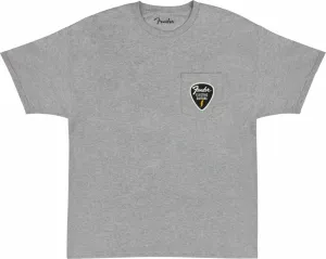Fender T-Shirt Pick Patch Pocket Tee Athletic Gray L