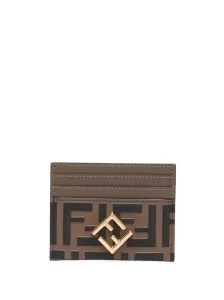 FENDI - Ff Diamonds Leather Card Case