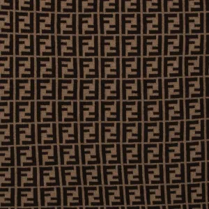 Fendi Babys Unisex FF Print Blanket Brown ONE Size