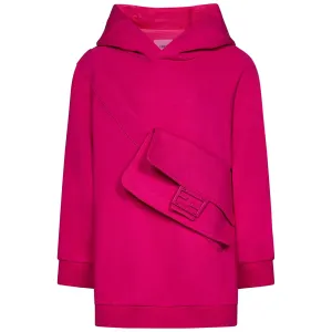 Fendi Girls Attached Bag Hoodie Pink 12A #1765193
