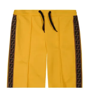 Fendi Boys Bermuda Sweat Shorts Yellow 8Y