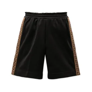 Fendi Boys Side Logo Shorts Black 8Y