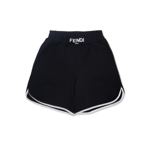 Fendi Girls Logo Shorts Black 10Y