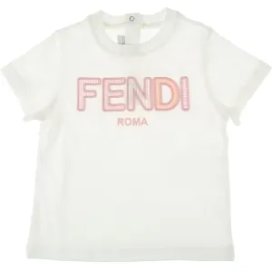 Fendi Baby Girls Logo T-shirt Pink 12M