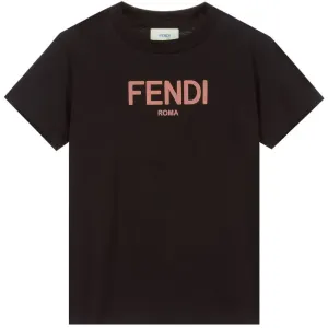 Fendi Girls Maxi T-shirt 4Y Black