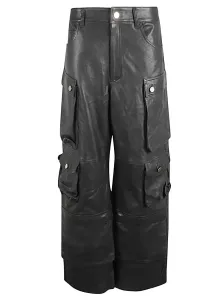 FERMAS.CLUB - Leather Cargo Pants #1655699