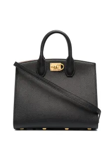 FERRAGAMO - Studio Box Leather Top Handle Bag