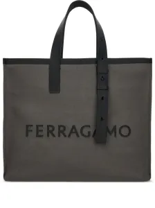 FERRAGAMO - Logo Canvas Tote #1677854
