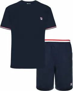Fila FPS1135 Jersey Stretch T-Shirt / French Terry Pant Navy M Fitness Underwear