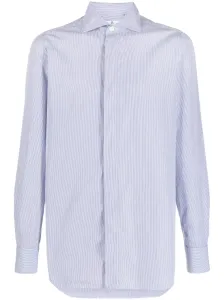 FINAMORE 1925 NAPOLI - Regular Fit Striped Cotton Shirt