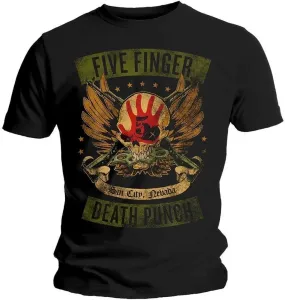 Five Finger Death Punch T-Shirt Unisex Locked & Loaded Black 2XL