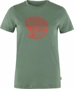 Fjällräven Abisko Wool Fox SS W Patina Green/Terracotta Brown L Outdoor T-Shirt
