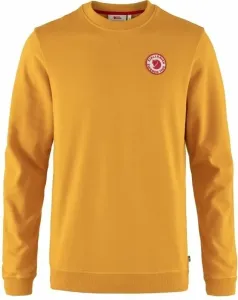 Fjällräven 1960 Logo Badge Sweater M Mustard Yellow L Outdoor Hoodie