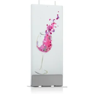 Flatyz Greetings Glass Of Wine decorative candle 6x15 cm
