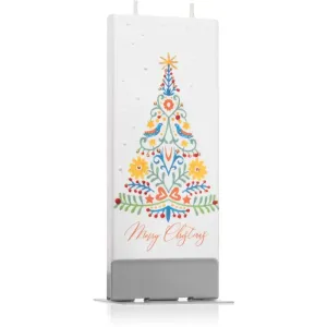 Flatyz Holiday Merry Christmas Color Tree decorative candle 6x15 cm