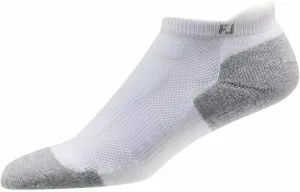 Footjoy Techsof Socks Rolltab Womens Socks White Grey/Blanc Gris S