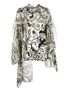 FOR RESTLESS SLEEPERS - Printed Silk Blouse