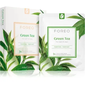 FOREO Farm to Face Sheet Mask Green Tea soothing sheet mask for combination skin 3x20 g