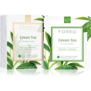 FOREO UFO™ Green Tea refreshing and soothing face mask 6 x 6 g