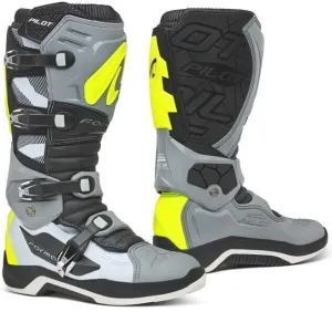 Forma Boots Pilot Grey/White/Yellow Fluo 39 Motorcycle Boots