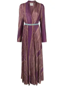 FORTE FORTE - Lurex Jacquard Jersey Long Cross Dress #1803038